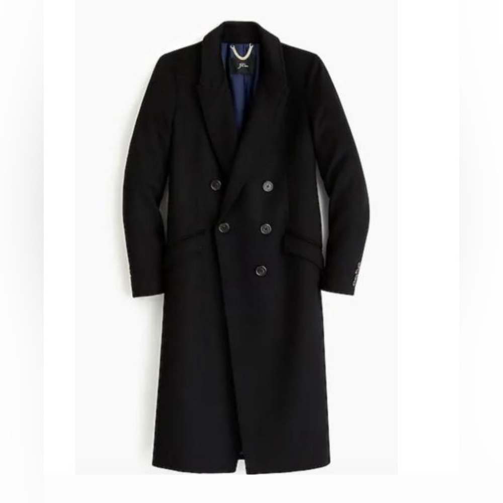 J crew wool cashmere coat size 0